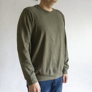 Boston Traders Men Long Sleeve Crew Neck Sweatshirt GREEN - size L